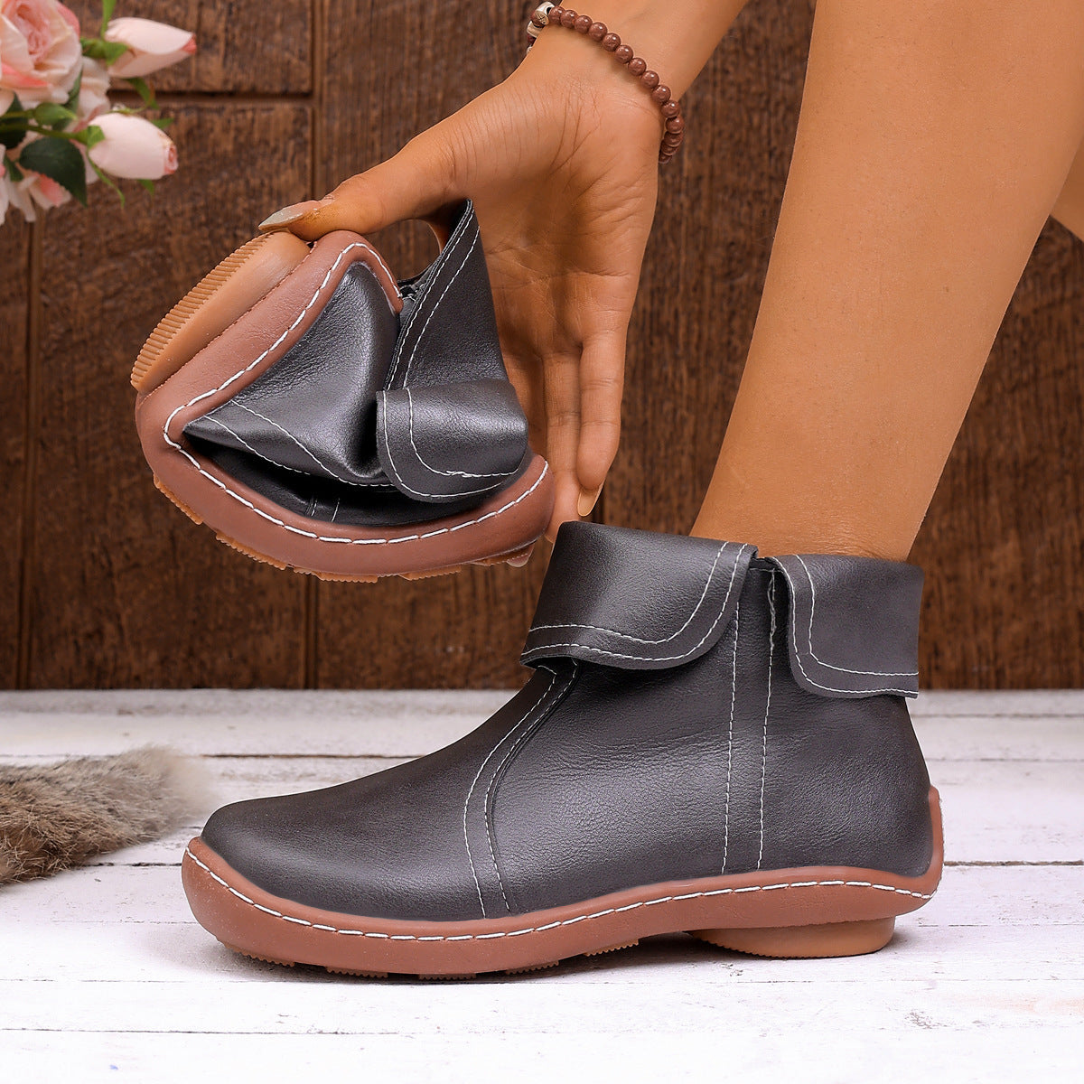 ⏰Last Day! 45% OFF🔥Women's Orthopedic Genuine Leather Walking Boots