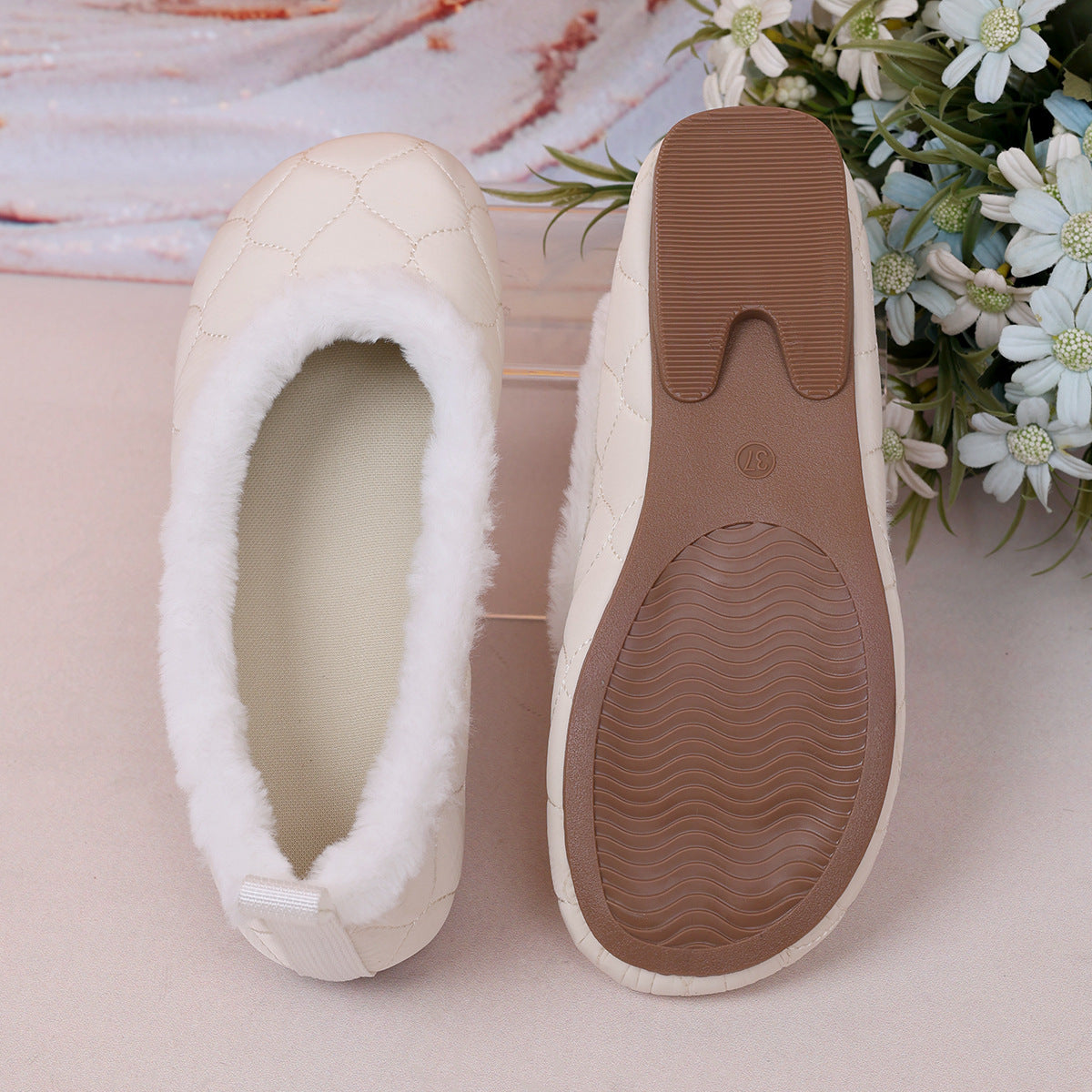 š„Letzter Tag der Aktion 50% RABATT ā Damenmode Weiche Mary Jane Plüsch-Ballerinas