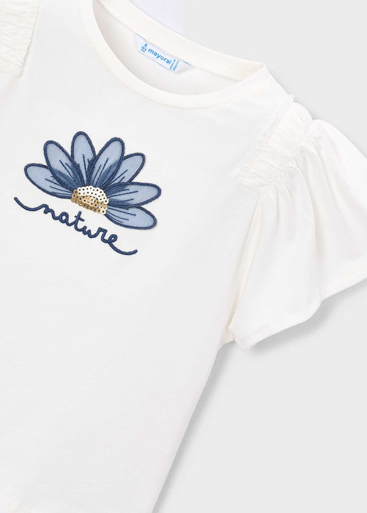 Mädchen-T-Shirt mit Applikation