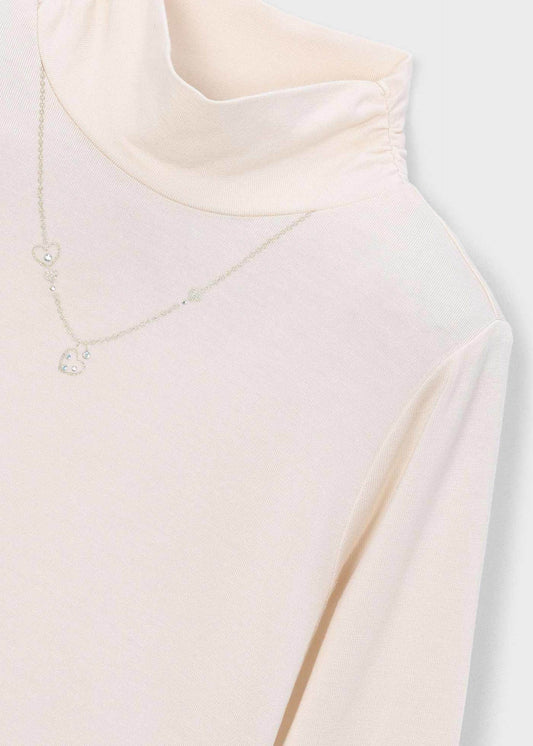 Einfacher Half-Zip-Pullover für Mädchen