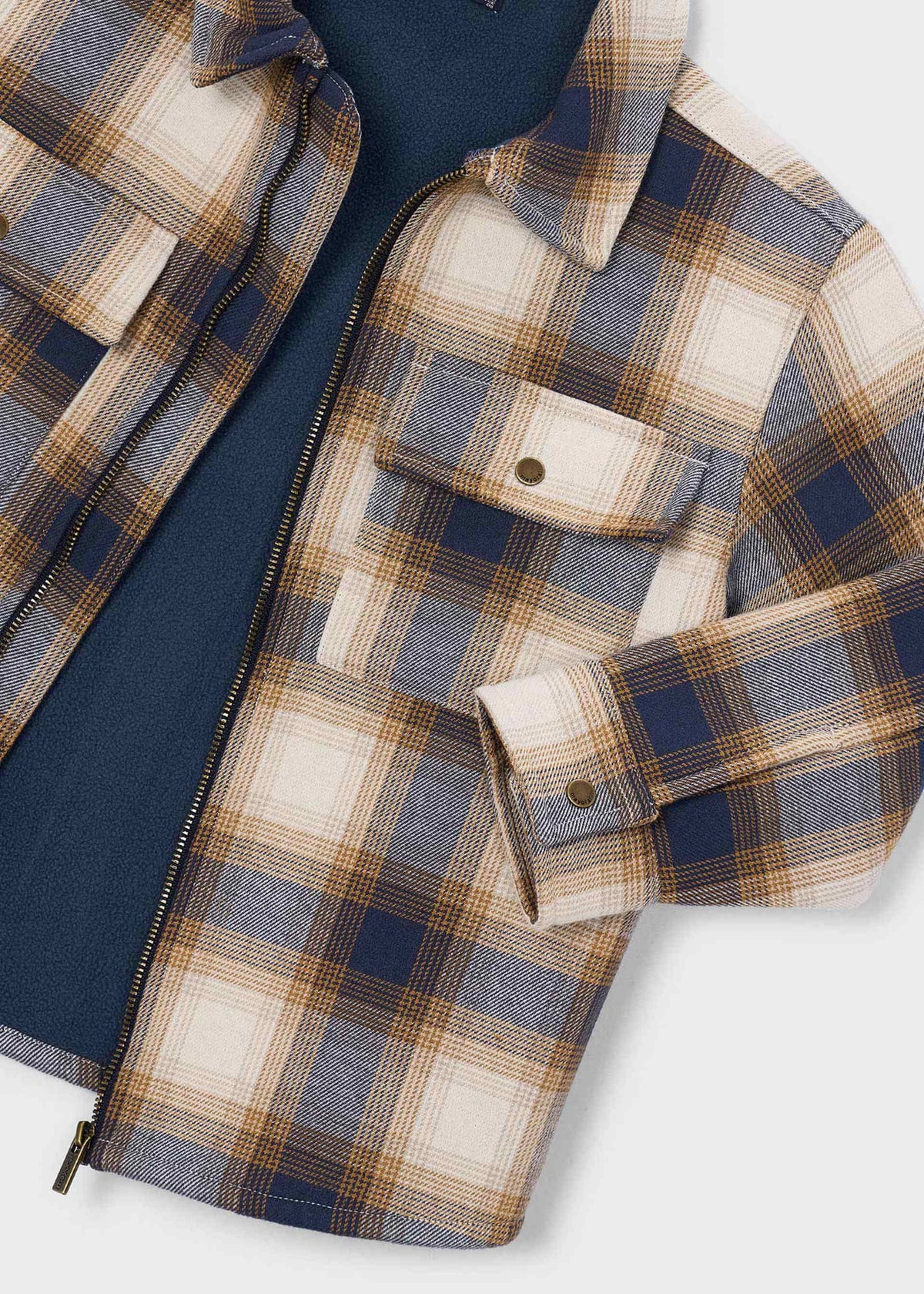 Jungen-Karo-Jacke