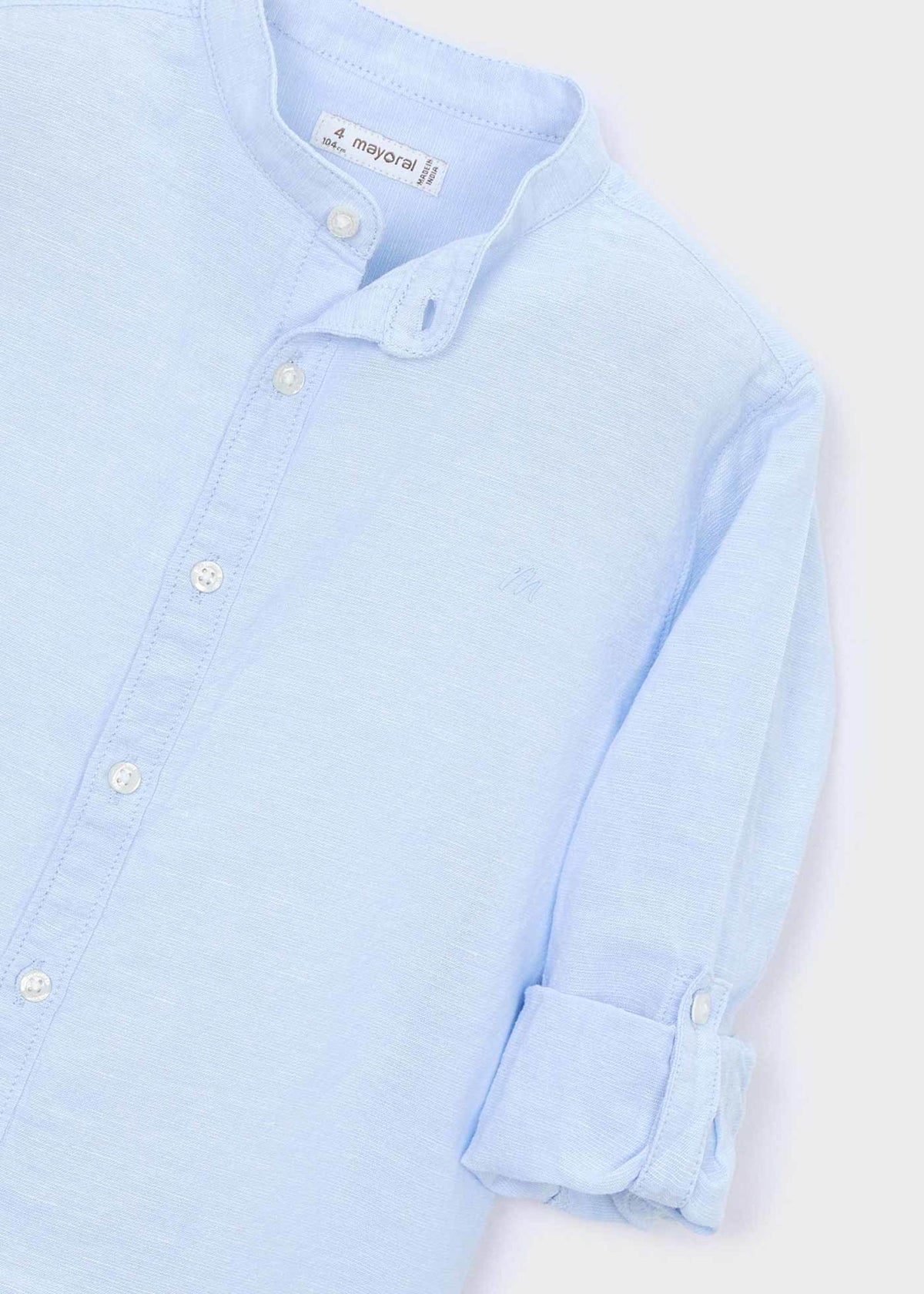 Boy long-sleeved linen shirt