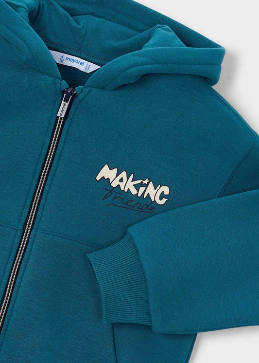 Boy Making Zip-up Hoodie