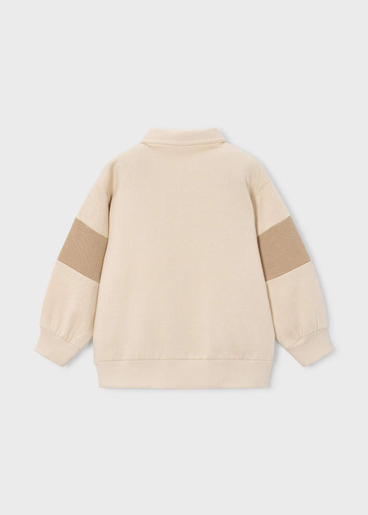 Boy polo collar striped jumper