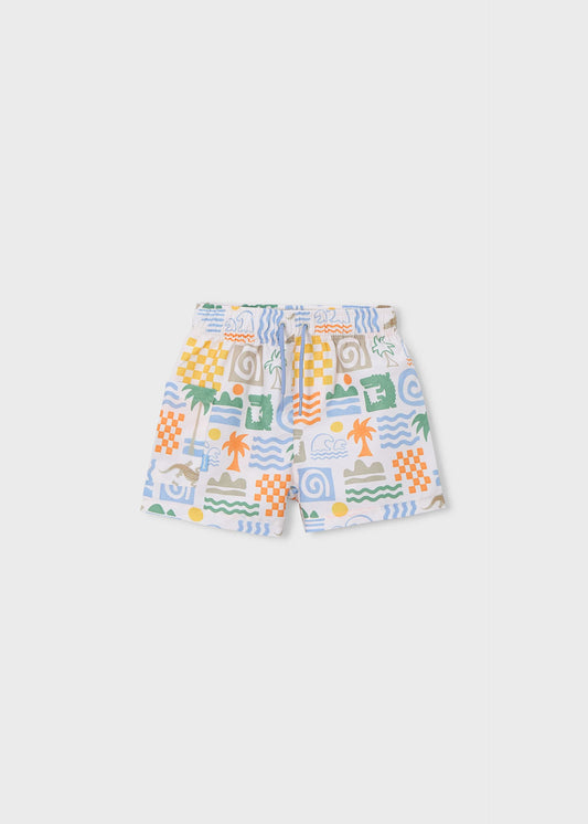 Bermuda-Badeshorts mit Print für Jungen