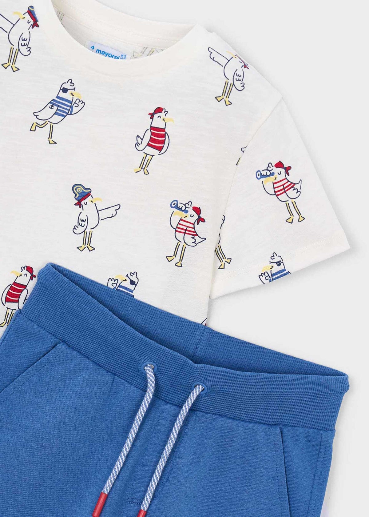 Jungen-Set aus T-Shirt mit Aufdruck und Hose