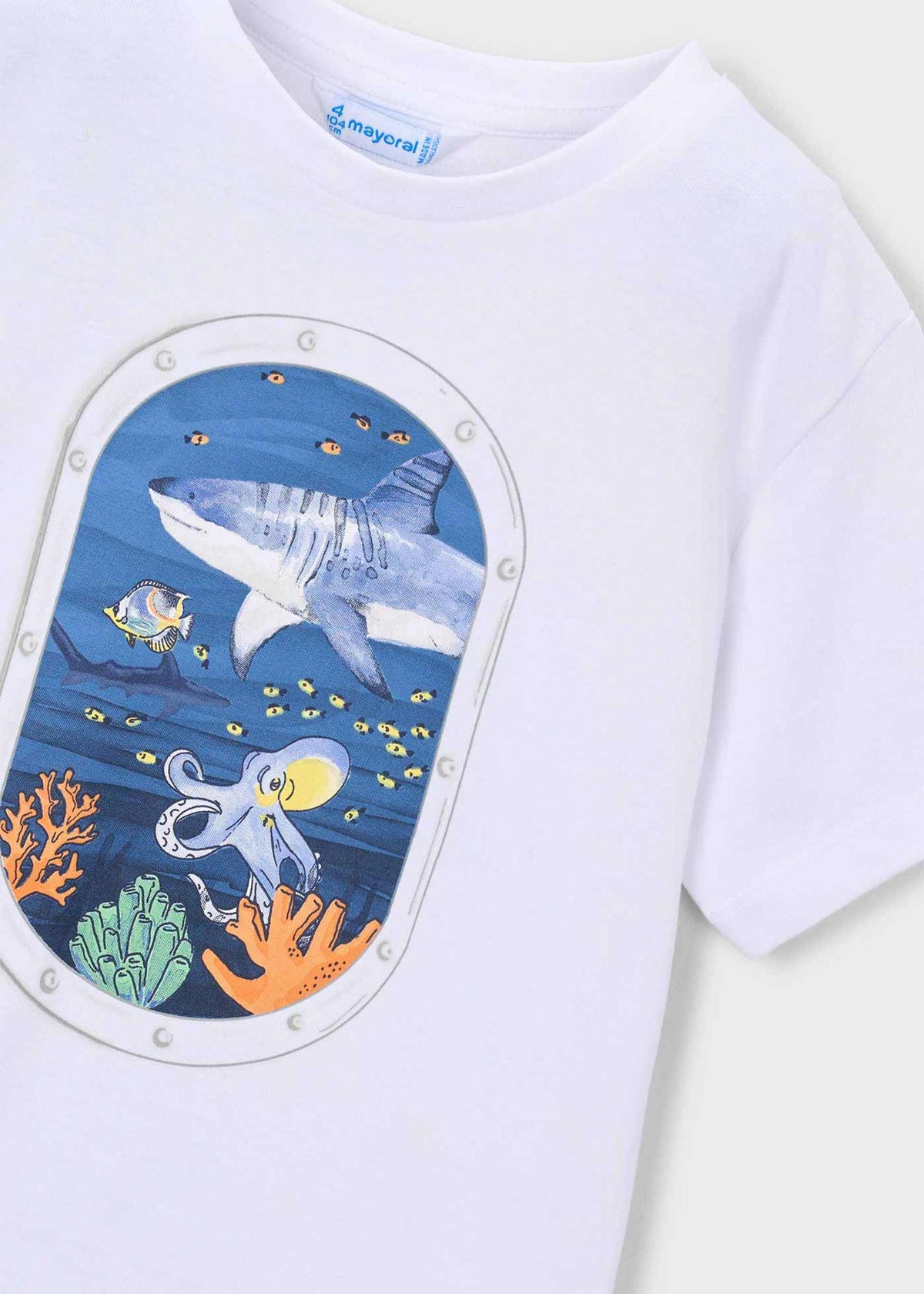 Children's T-shirt with underwater window