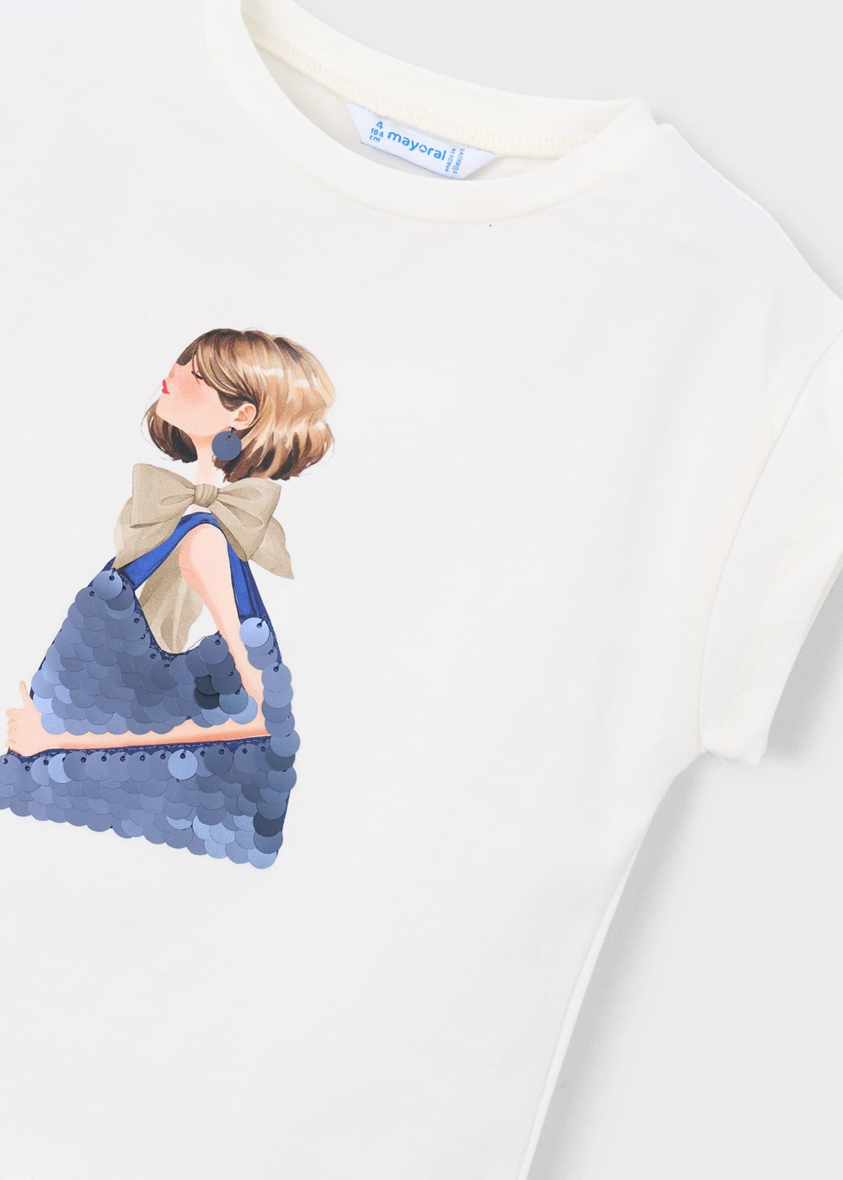 T-Shirt mit Puppen-Print für Mädchen