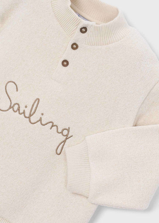 Embroidered boys' sweatshirt