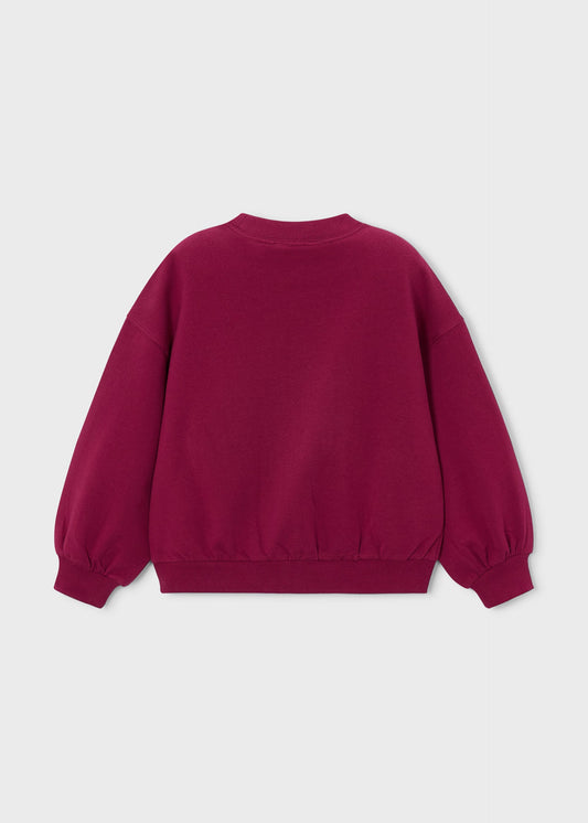 Embroidered girls' sweatshirt