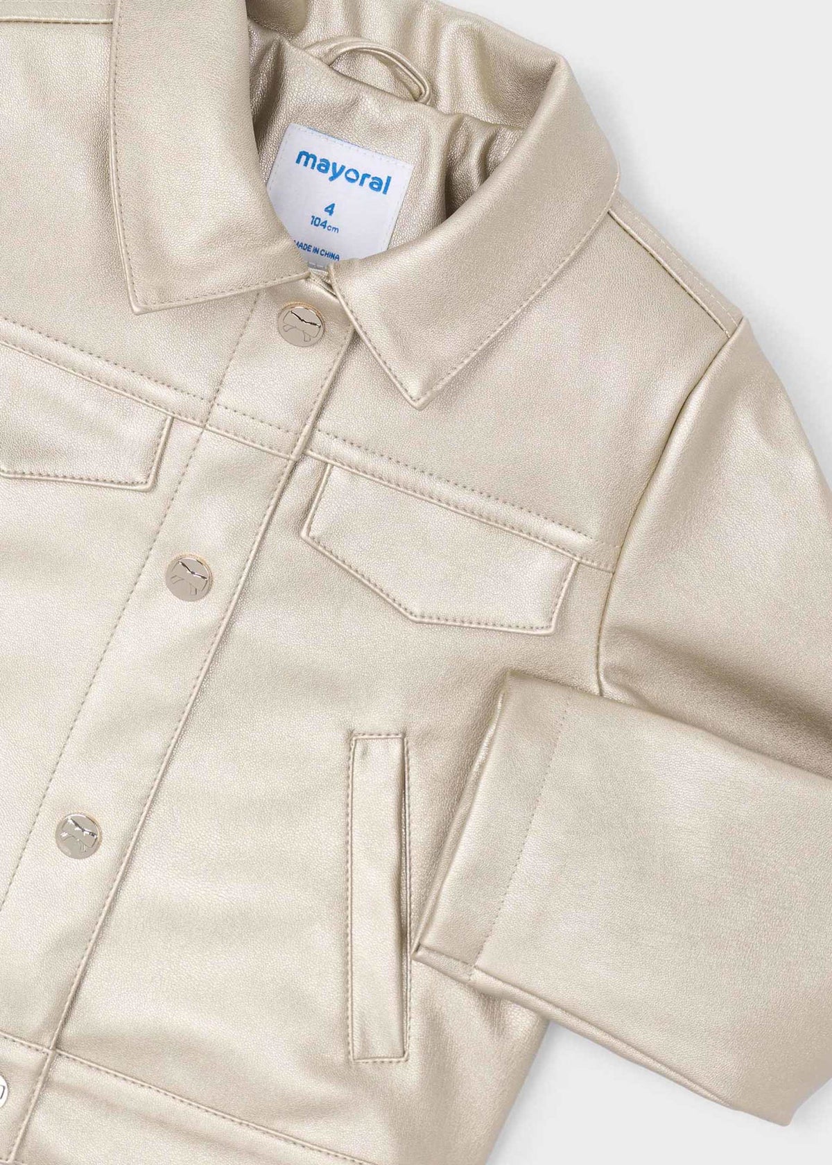 Faux leather jacket for girls