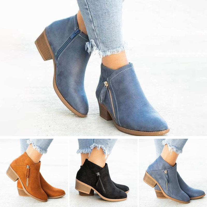 Damen-Lederstiefel