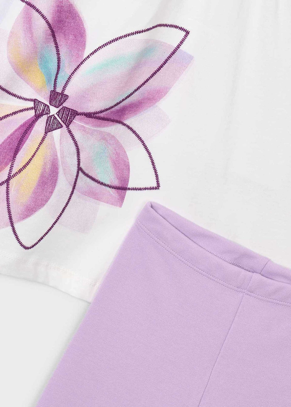 Mädchen-Leggings-Set mit Blumenmuster