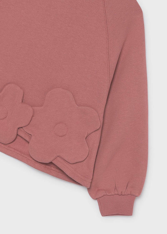 Girl aplique flower jumper