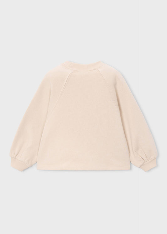 Girl aplique flower jumper