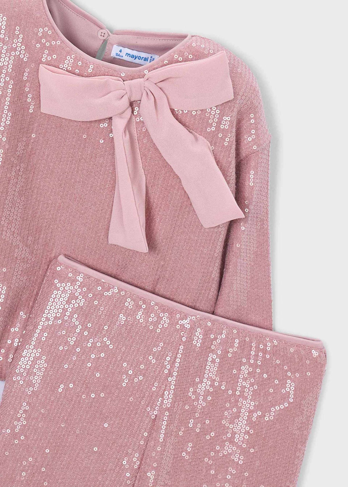 Girl sequin pants and blouse set