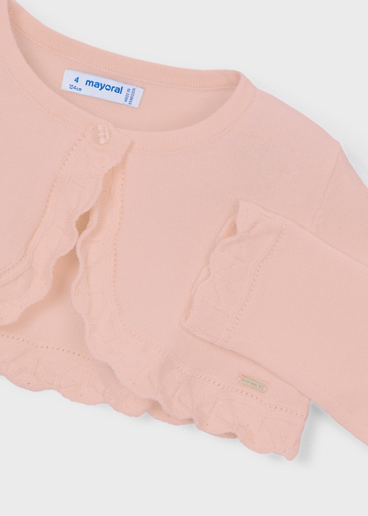 Girls basic bolero knitted cardigan