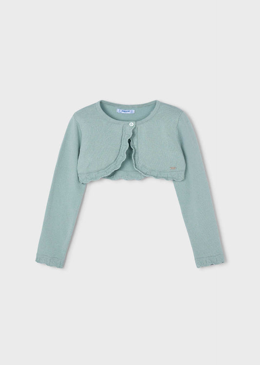Girls basic bolero knitted cardigan