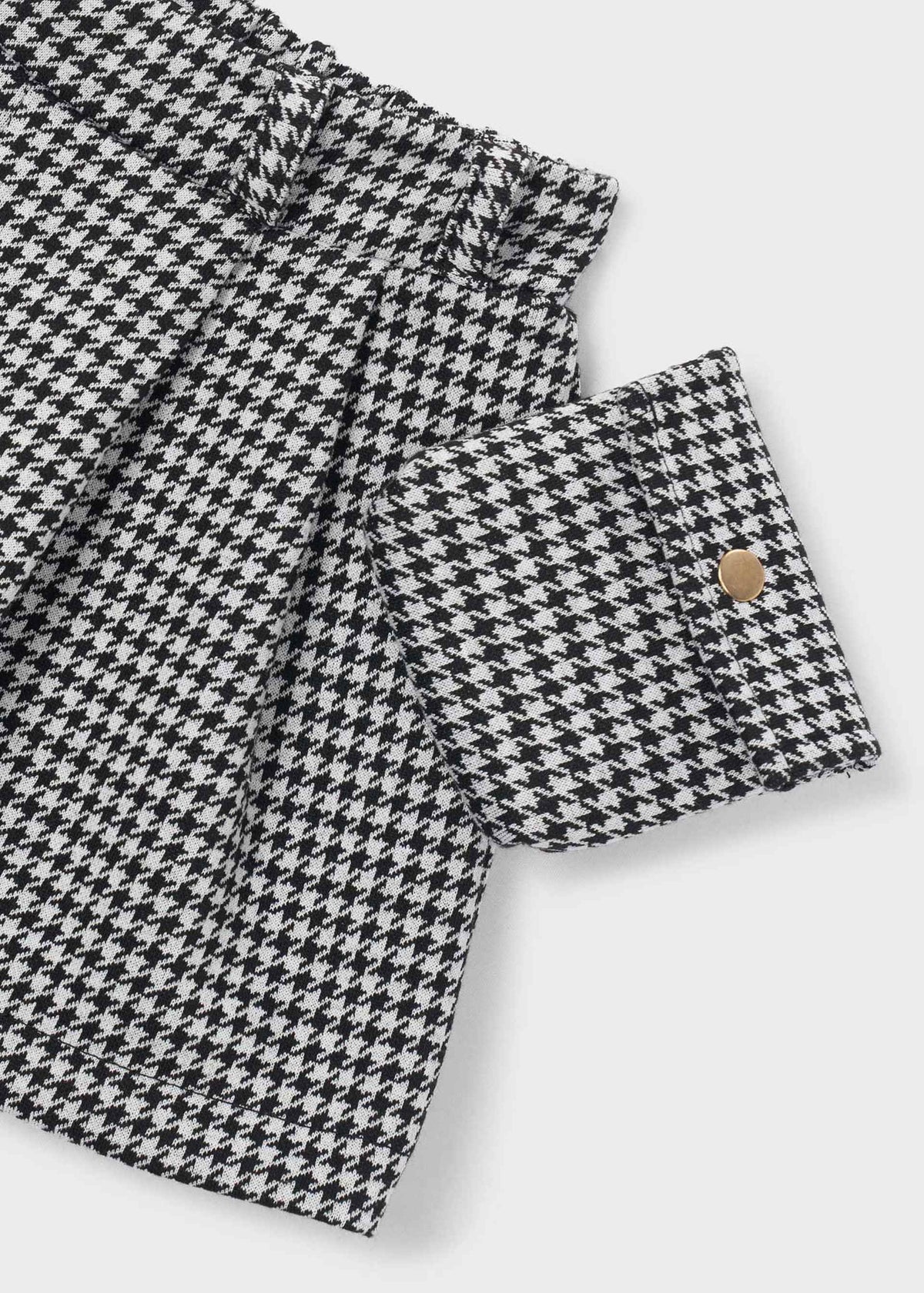 Girls' checked skirt-trousers