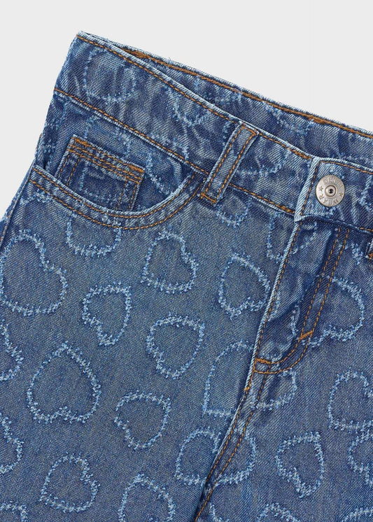 Girls' flowing jeans