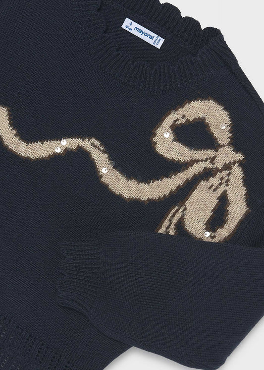 Girls' intarsia jumper