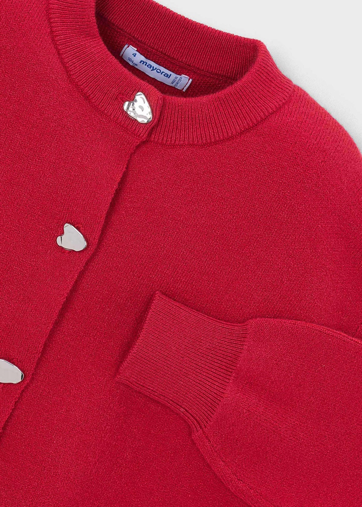 Girls' knitted cardigan