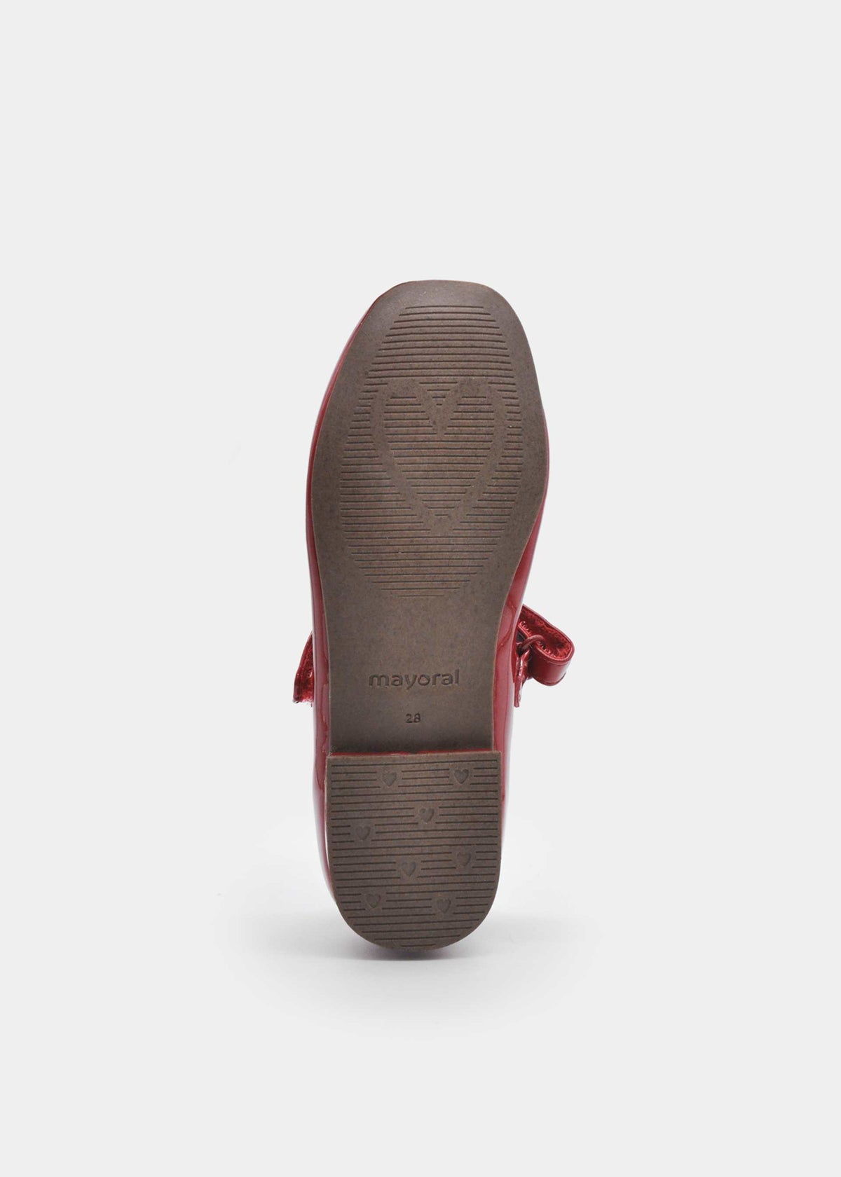 Girls' patent leather Mary Janes with a flower