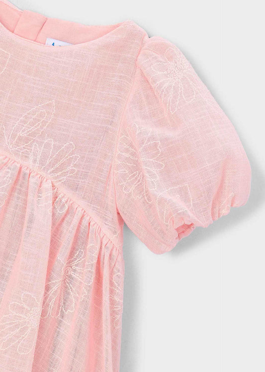 Girl's puff sleeve dress