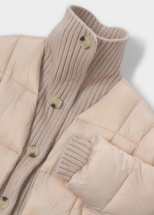 Gerippte Strickjacke für Mädchen