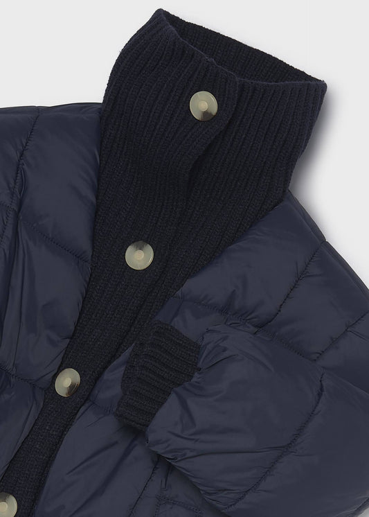 Gerippte Strickjacke für Mädchen