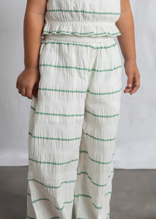 Set aus gestreifter Hose und Oberteil für Mädchen