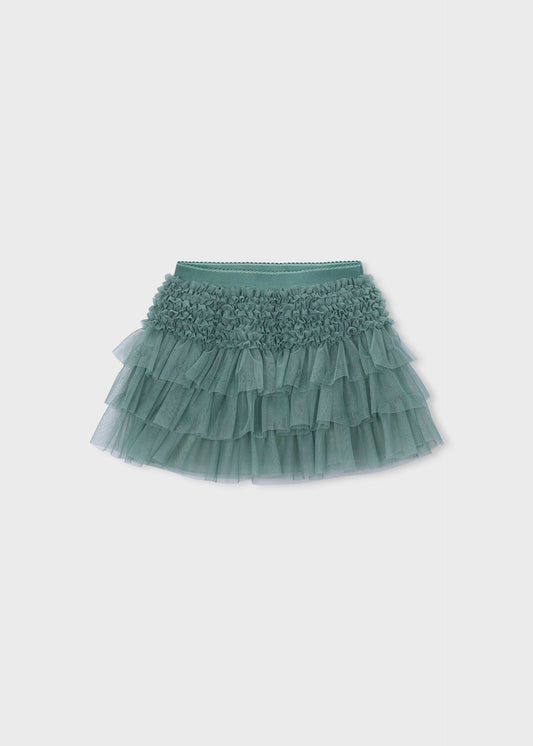 Girls' tulle ruffle skirt