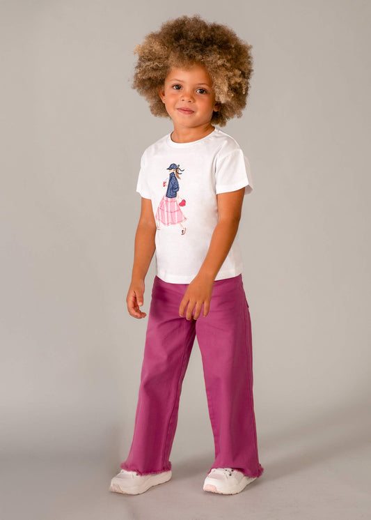 Mädchen-T-Shirt mit Grafikprint
