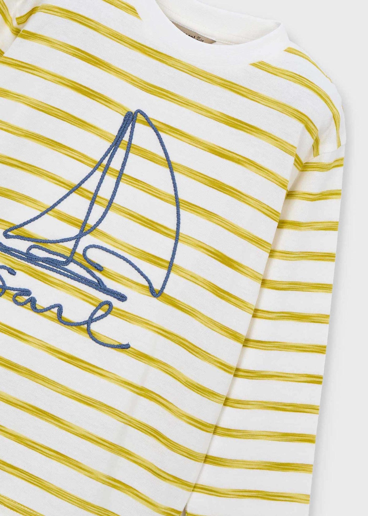 Long-sleeved striped boat T-shirt for boys