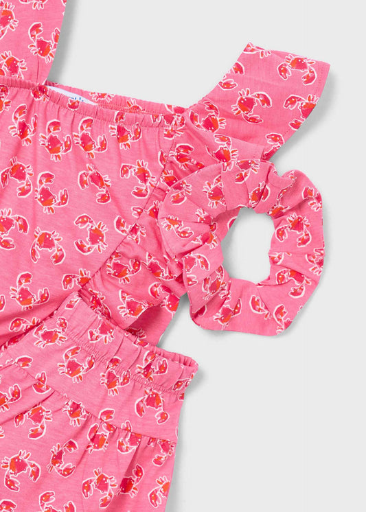 Kurzes Set für Mädchen mit Scrunchie