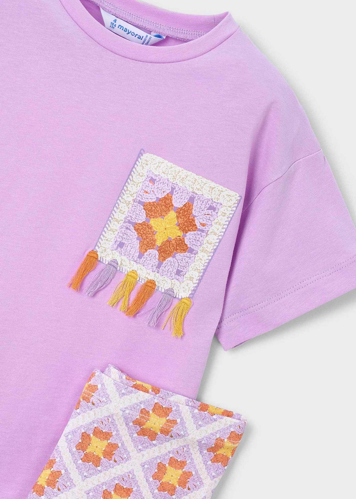 Printed leggings and T-shirt set for girls