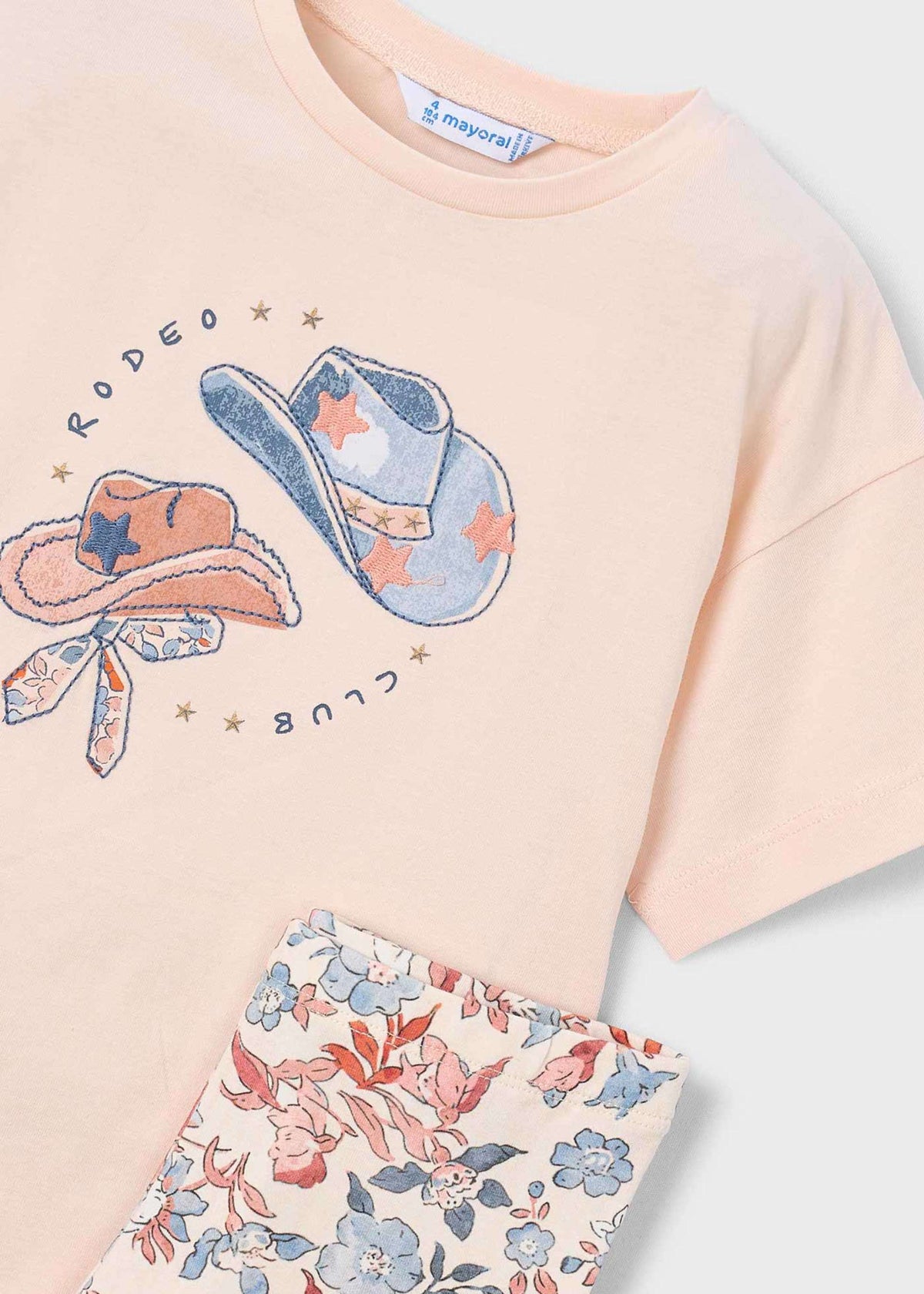 Printed leggings and T-shirt set for girls