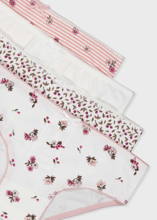 Set of 4 girls' knickers