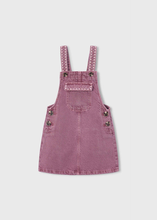 Girl embroidered dungarees