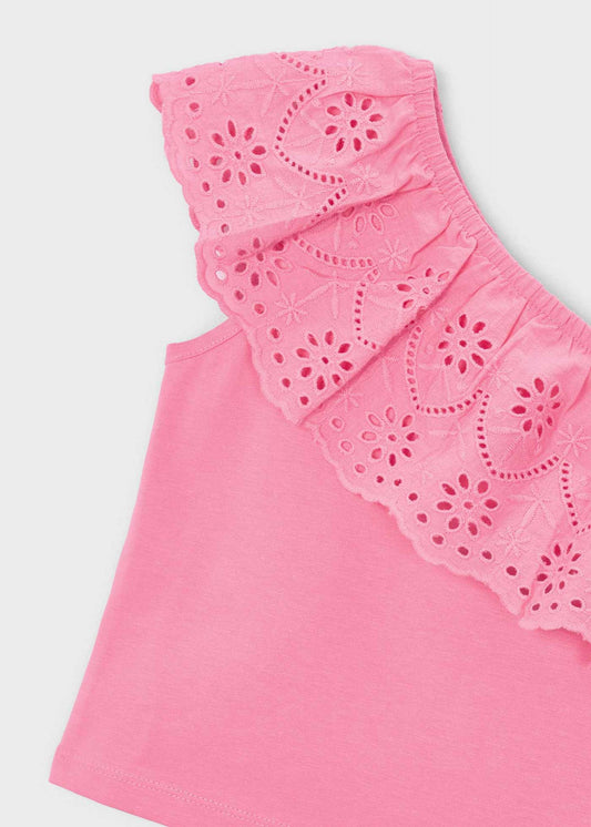 Spaghetti-Träger-T-Shirt für Mädchen mit Trägern