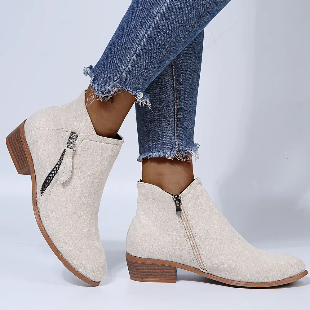Damen-Lederstiefel