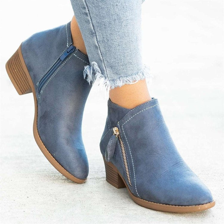 Damen-Lederstiefel