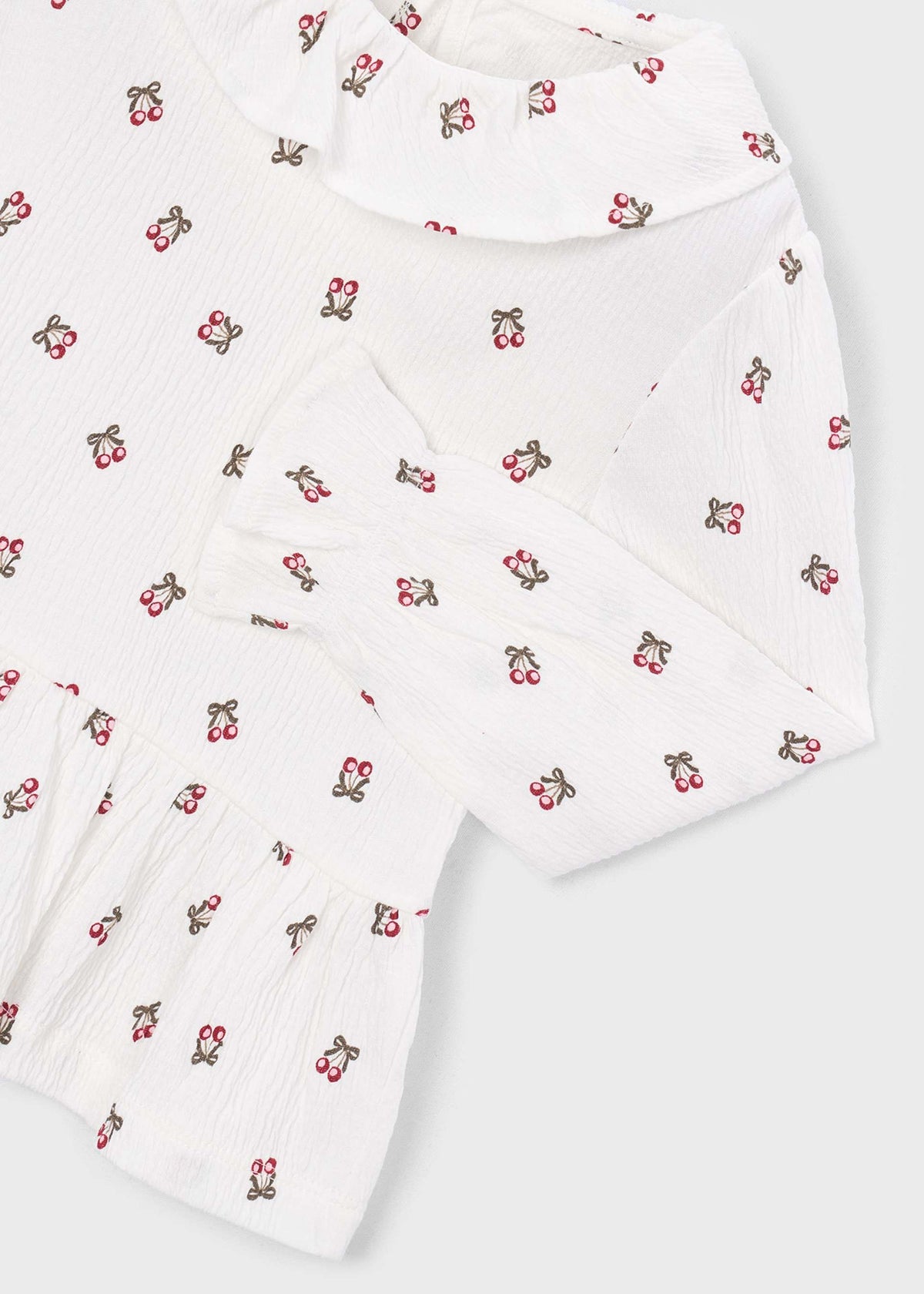 3-piece cherry-print vest set for girls