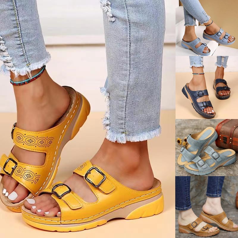 🔥LETZTER TAG 60% RABATT🔥-Keilsandalen für Damen