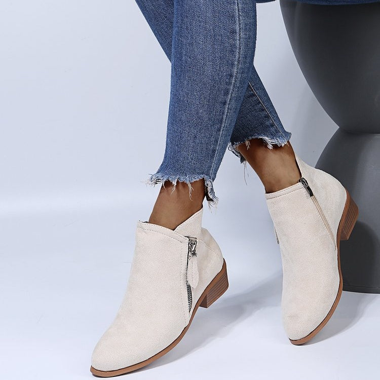 Damen-Lederstiefel