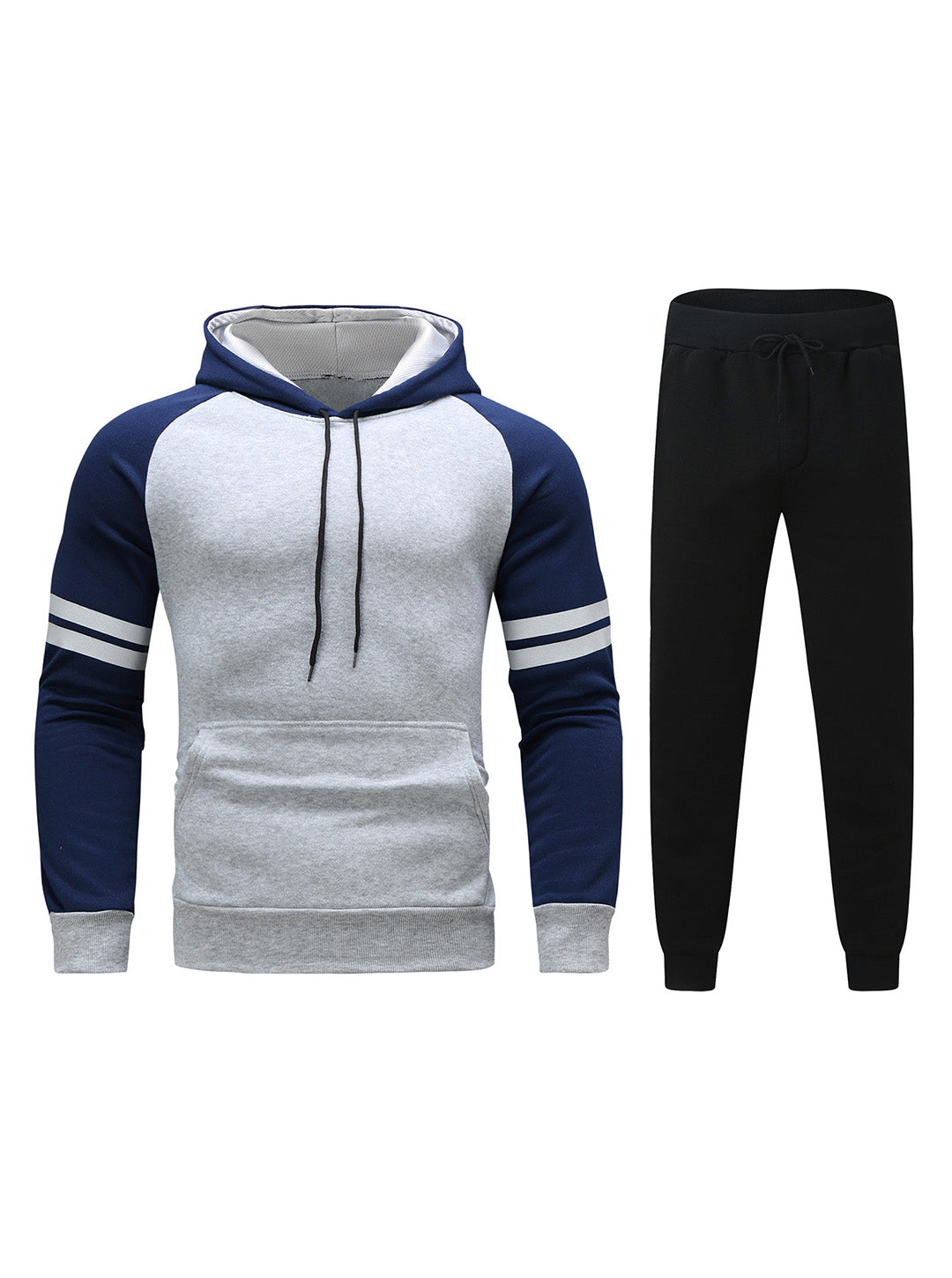 William Pullover mit Farbblock-Streifen und Hose