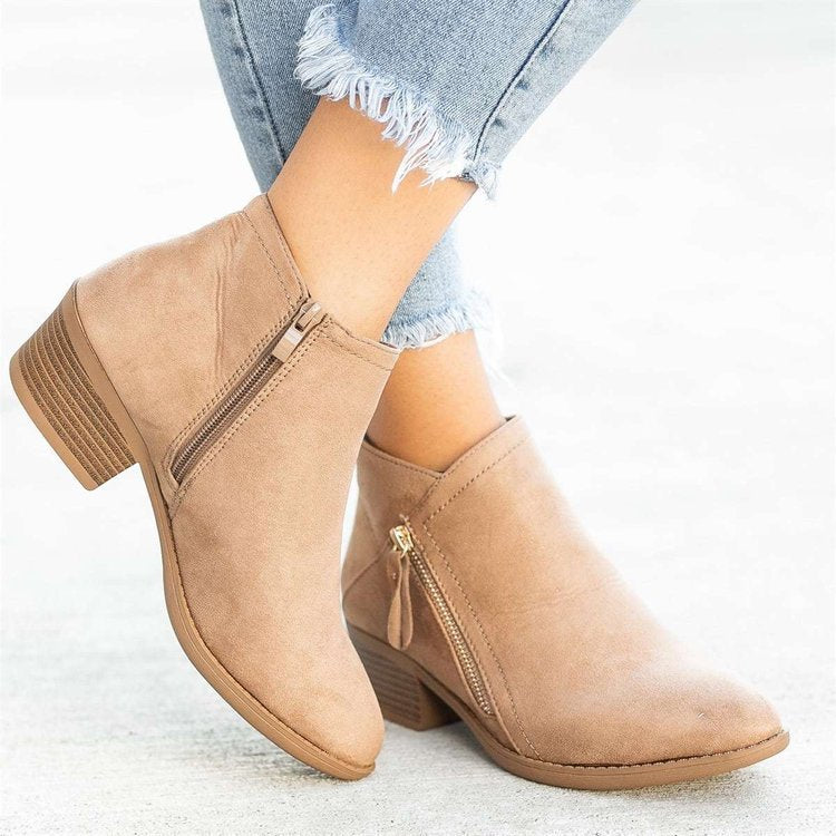 Damen-Lederstiefel