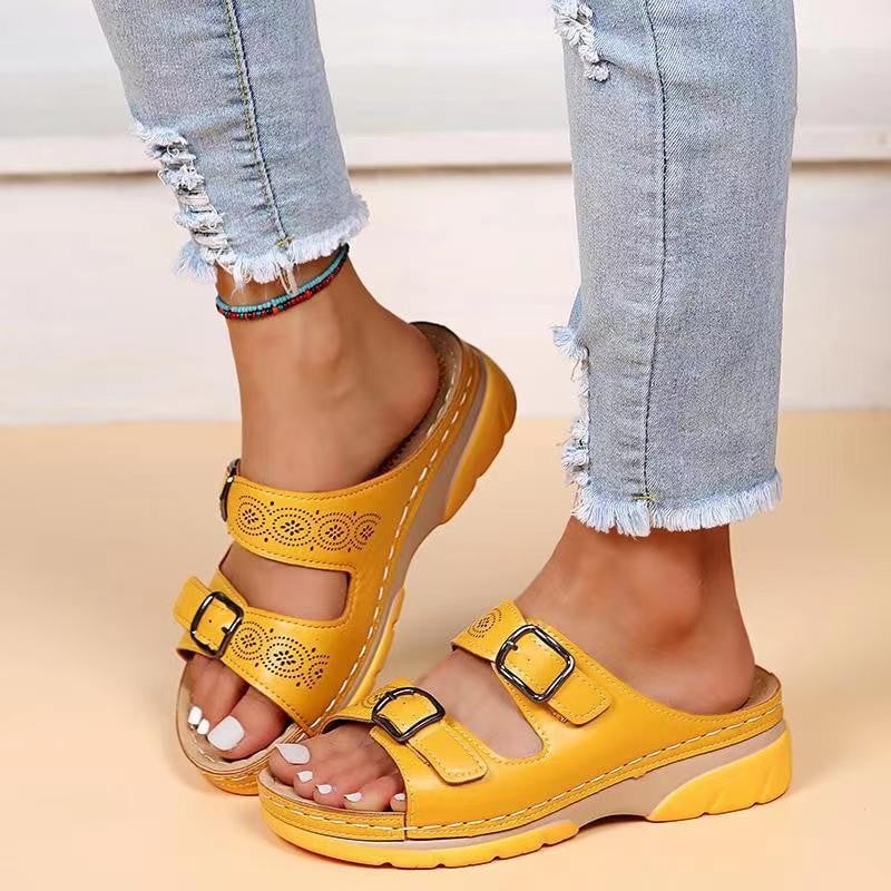 🔥LETZTER TAG 60% RABATT🔥-Keilsandalen für Damen