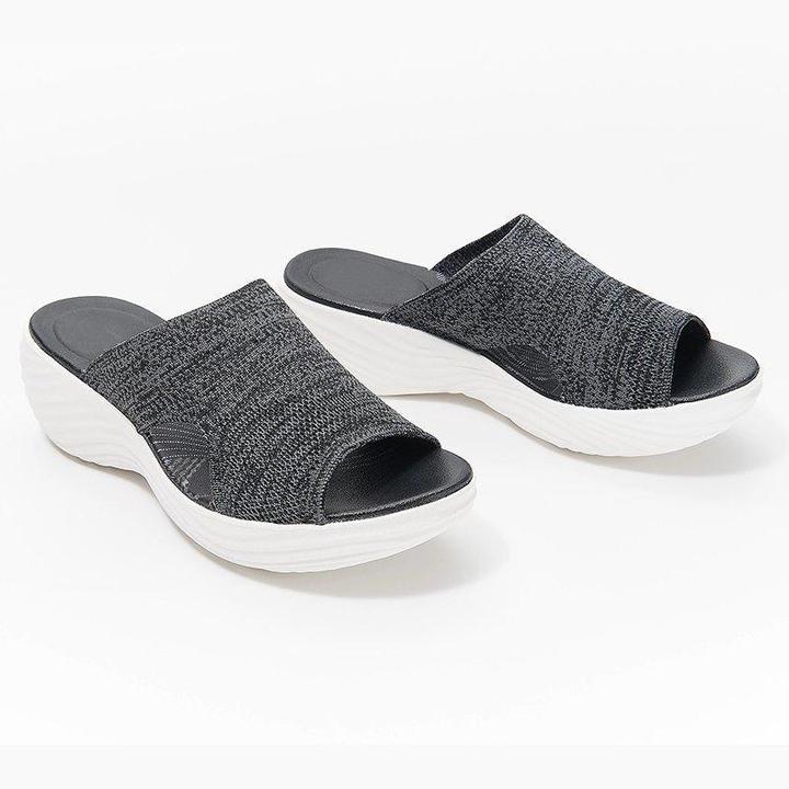 Verbesserte orthopädische Slide-Sandalen, gestrickte korrigierende Sportsandalen