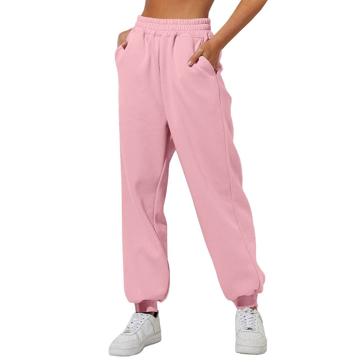 ✨Letzter Tag 69% RABATT✨Damen High Waist Baggy Sweatpants, lässige Jogger mit Taschen